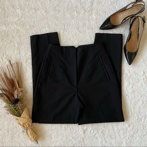ZARA Black High Waisted Tailored Trouser Pants XS
